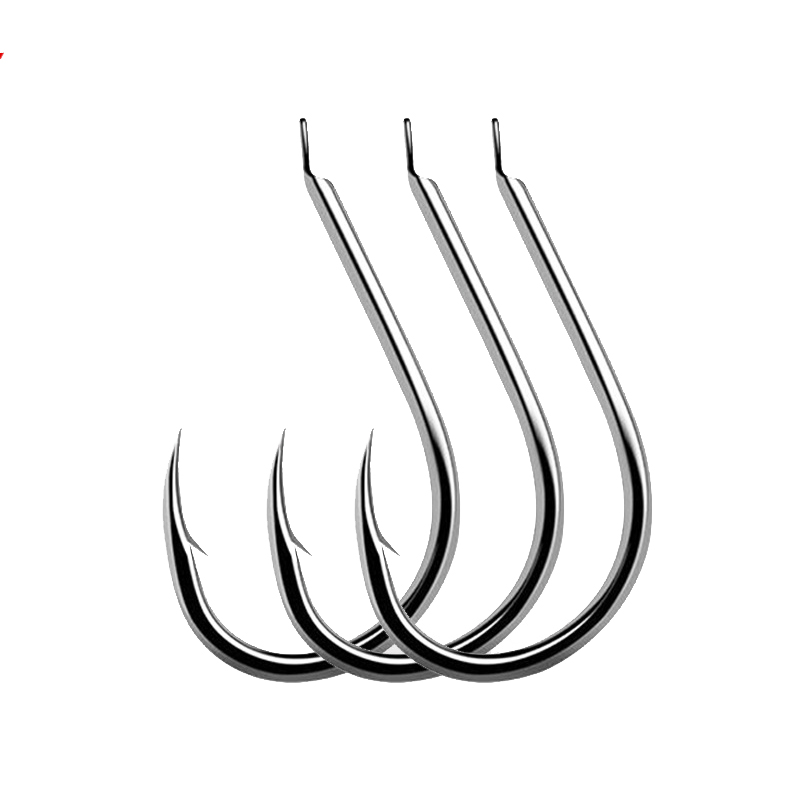 Fishing Hook Circle - 100ชิ้น/ล็อต7ขนาดตะขอตกปลาสีดำวงกลมสูงคาร์บอนเหยื่อหนาบางFishhook Lureเครื่องมือ