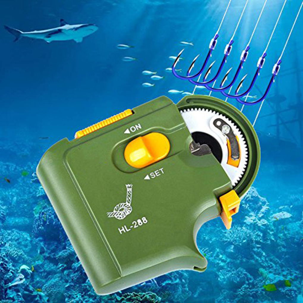 Fishing Hook Size - เครื่องผูกตะขอปลา HL-288 รุ่น 3 การออกแบบกันน้ําพลาสติกดัชนีสูงพร้อมการตั้งค่าขนาดตะขอหลายแบบสําหรับการตกปลา