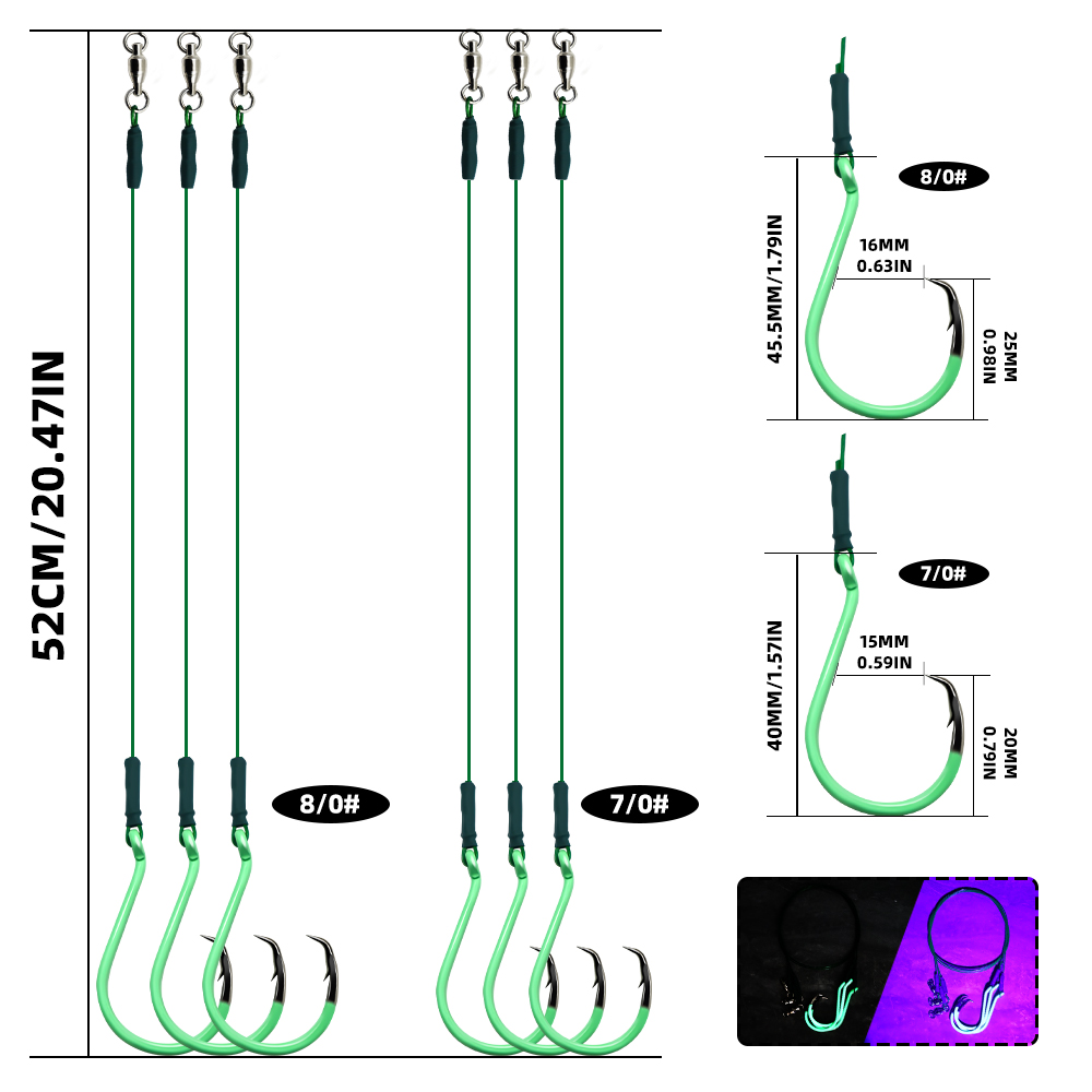 ZYZHE ชุดเบ็ดตกปลาแบบวงกลม 3/6 - Fishing Hook Circle บทวิจารณ์และราคา