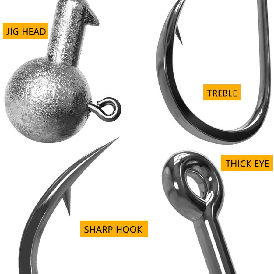 หัวจิ๊กเบ็ดตกปลา 1 กรัม 2 กรัม - Fishing Hook Assortment บทวิจารณ์และราคา