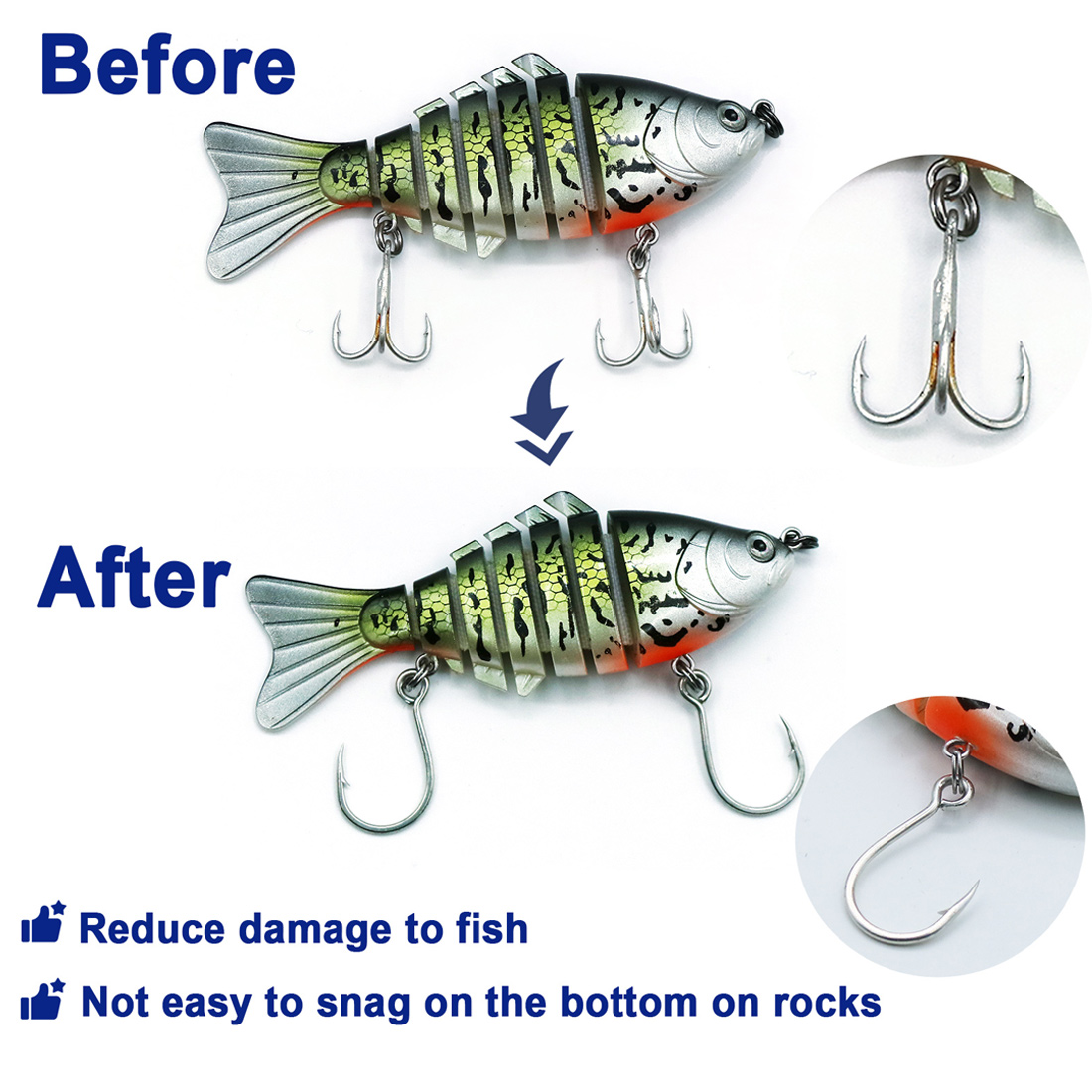 25-50 ชิ้น ตะขอจิ๊กแบบอินไลน์ส - Fishing Hook Circle บทวิจารณ์และราคา