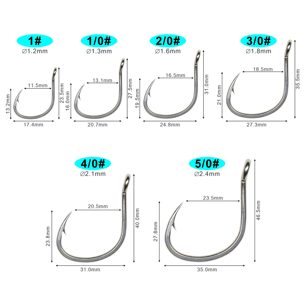 Icerio 10ชิ้นตะขอเคลือบดีบุกป้ - Fishing Hook Offset บทวิจารณ์และราคา