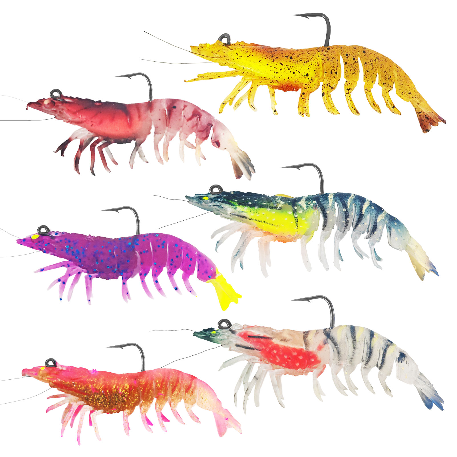 ฟรีฟิชเชอร์ 6 ชิ้น/กล่อง เหยื่ - Fishing Hook Jig บทวิจารณ์และราคา