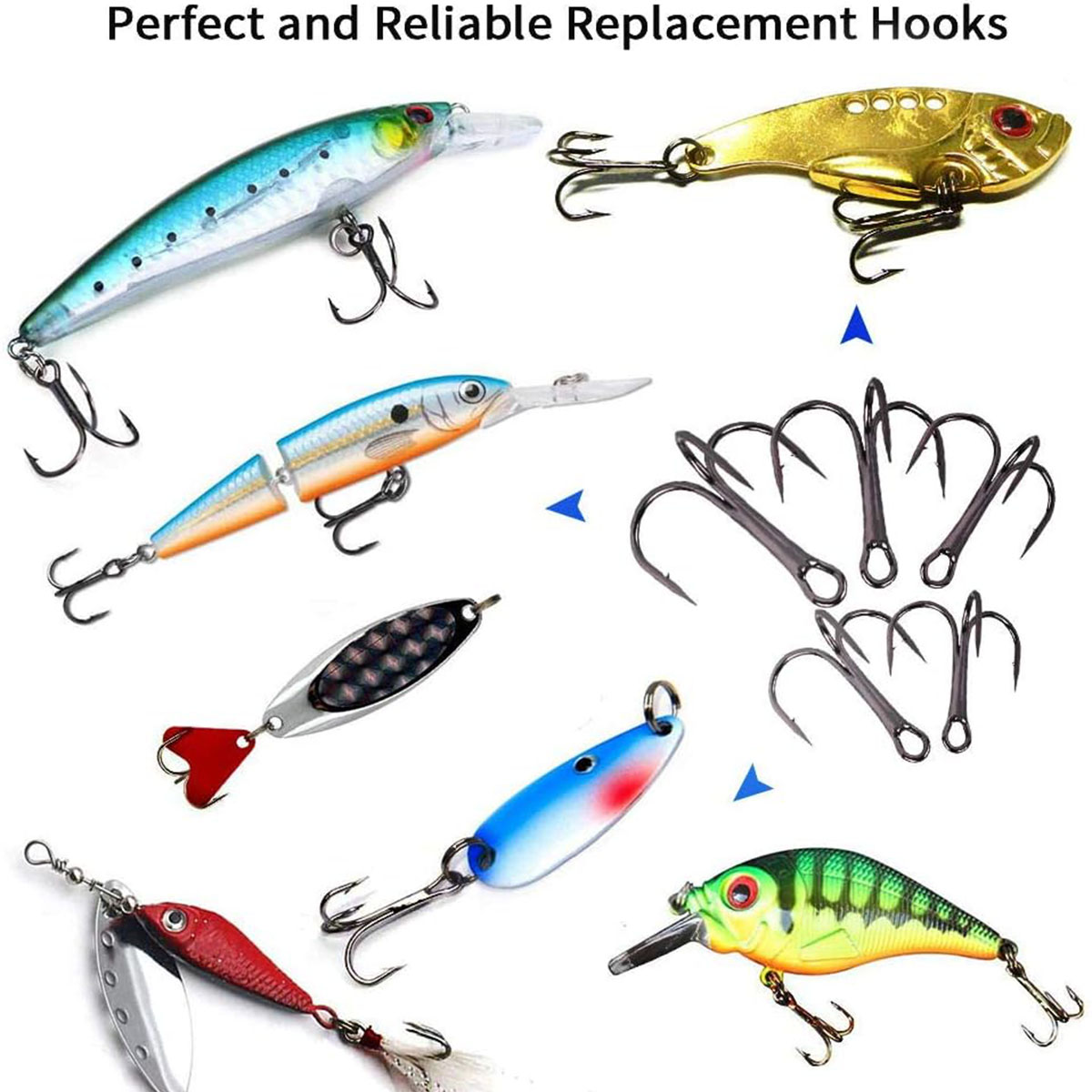 ชุดเบ็ดตกปลาแบบสามทาง 50/100 ช - Fishing Hook Circle บทวิจารณ์และราคา