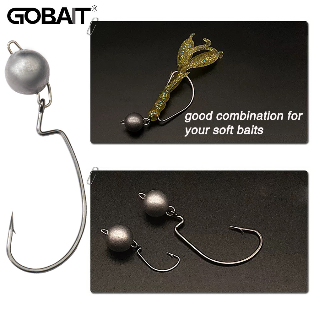 5pcs โลหะ JIG HEAD หนอนตะขอ 2g - Fishing Hook Offset บทวิจารณ์และราคา